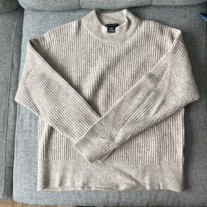 Club Monaco cream mock neck sweater